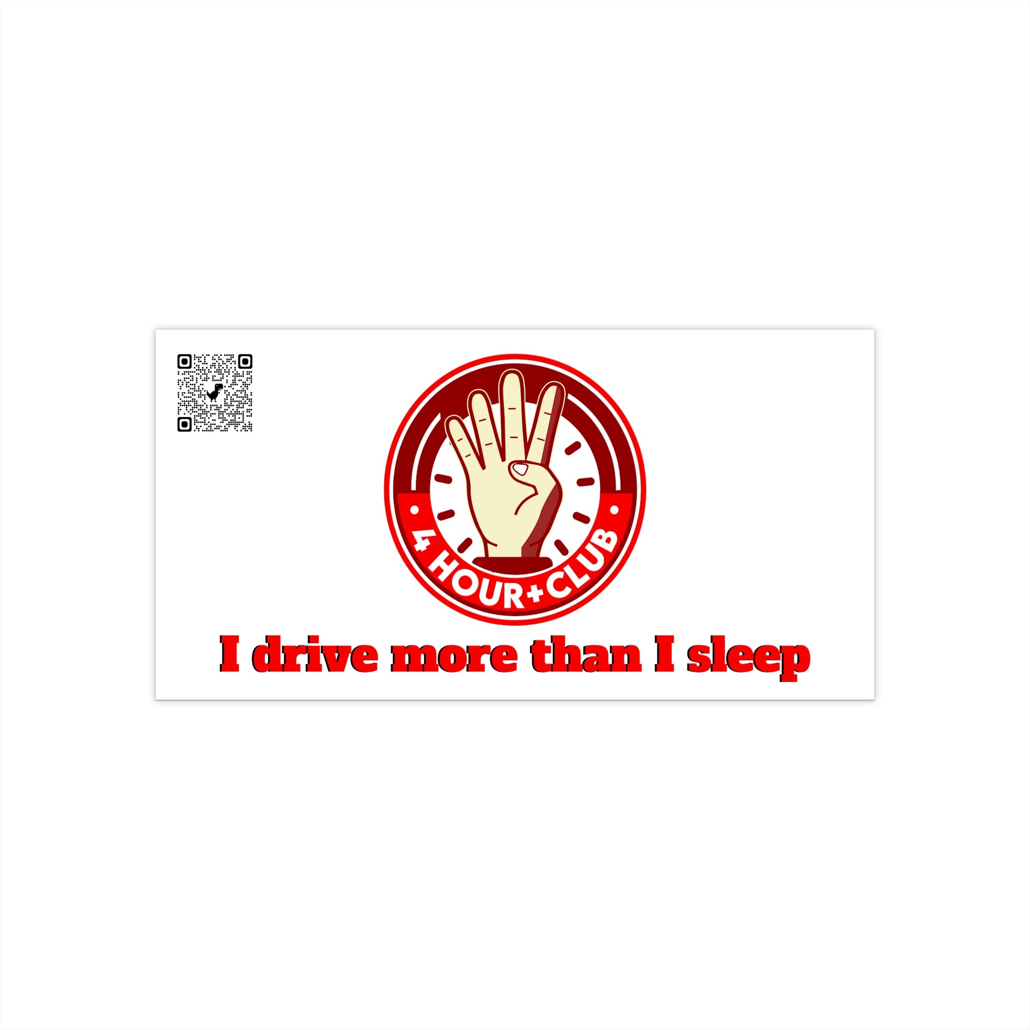 4 HR Club Bumper Sticker (L)