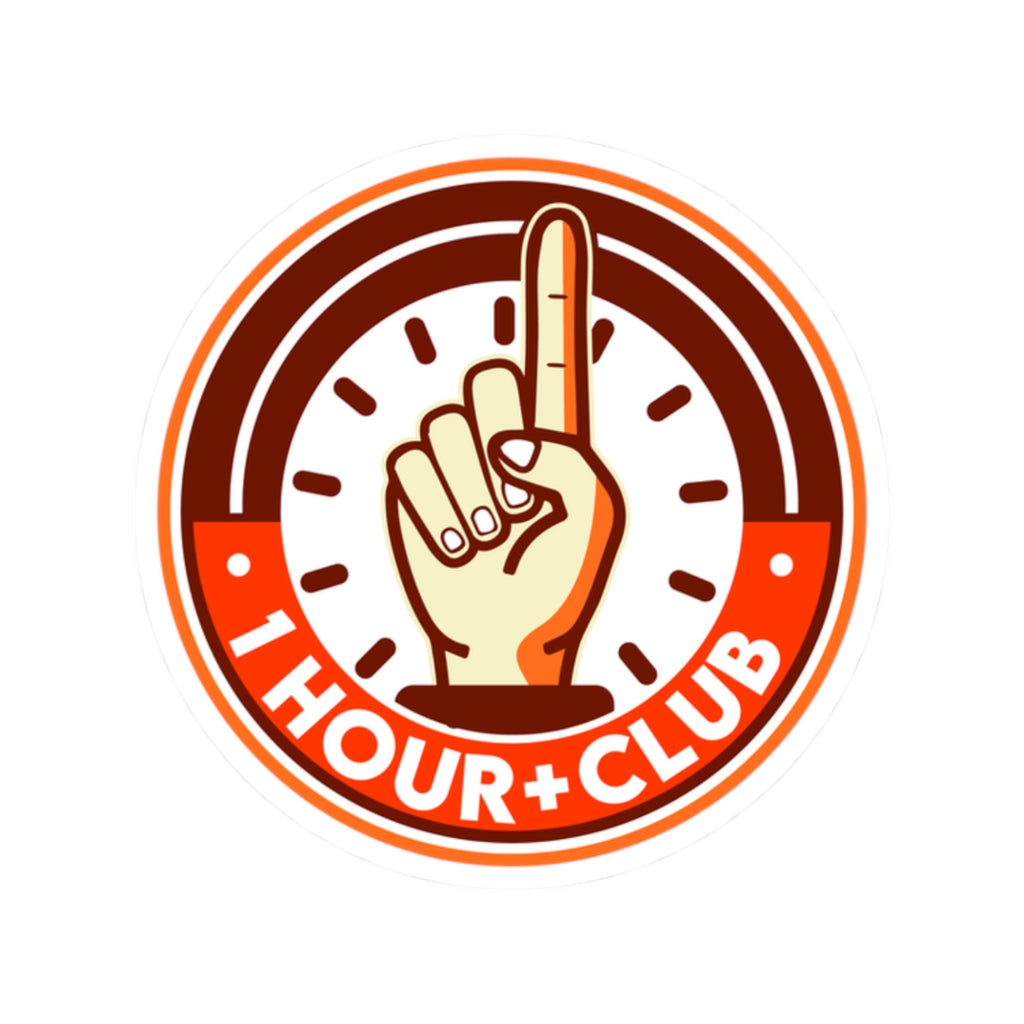 1 Hour Commute Club Sticker (L)