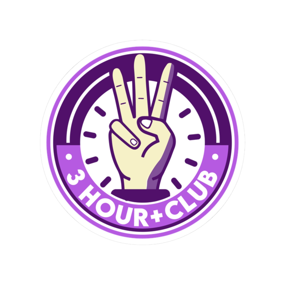 3 Hour Commute Club Sticker (L)