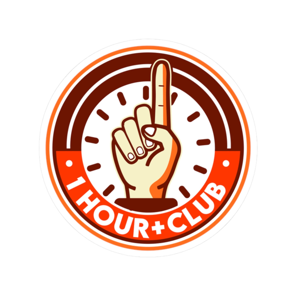 1 Hour Commute Club Sticker (L)
