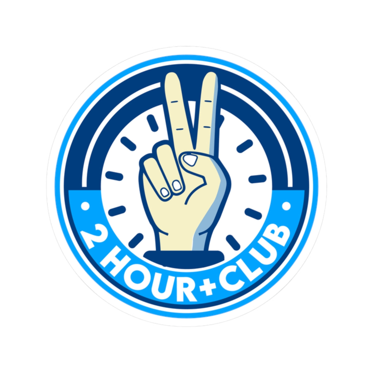 2 Hour Commute Club Sticker (L)