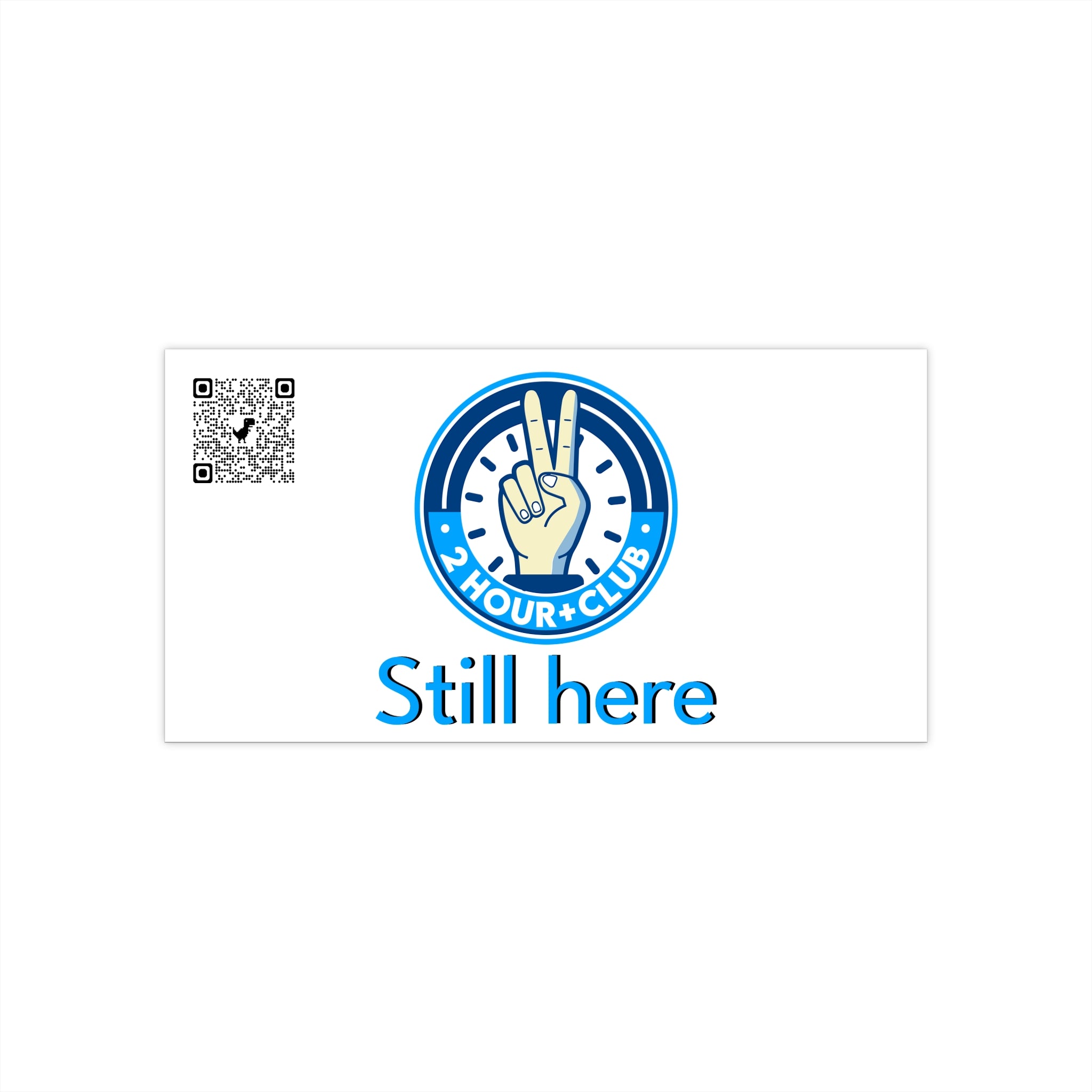 2 HR Club Bumper Sticker (L)